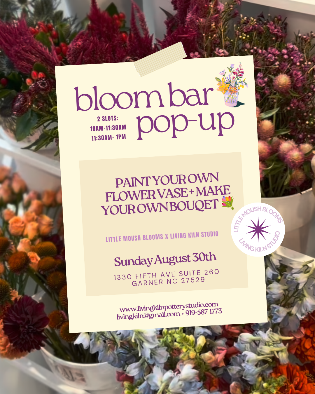 Bloom Bar 10-11:30AM slot